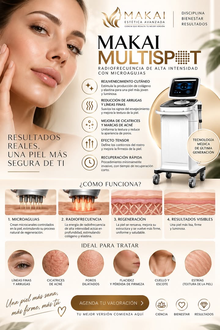 Imagen promocional de Makai: radiofrecuencia con microagujas Multispot